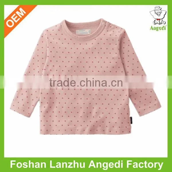 custom unisex baby long sleeve pullover t shirt design all over printing