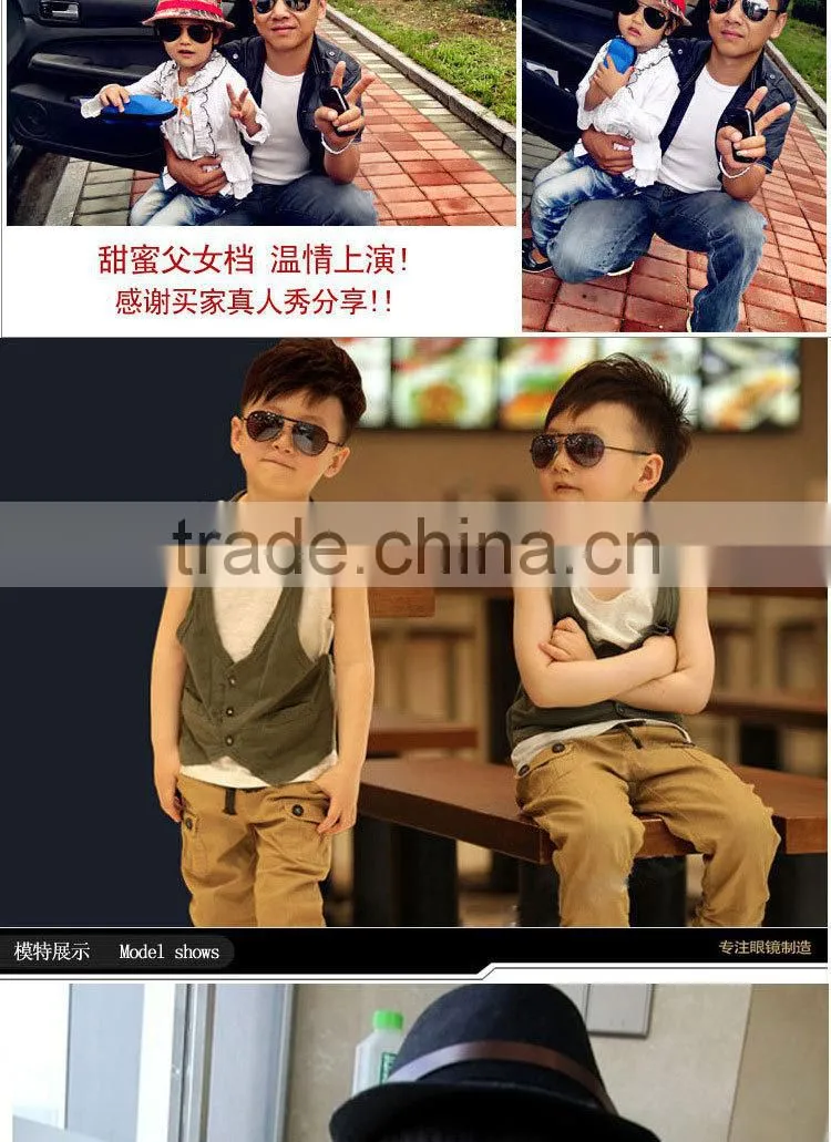 HFR-YA10 Children colored sunglasses frog mirror reflective sunglasses glasses