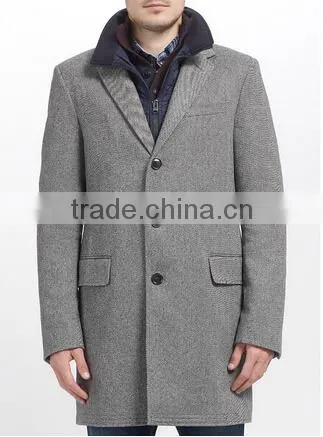 2014 Men Coat Formal Wear Offwhite color wool fabric