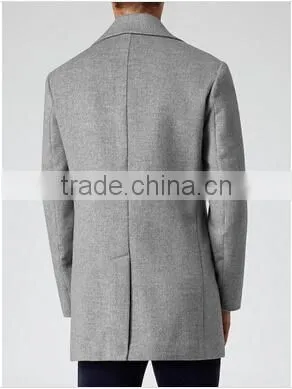 2014 Winter Season Hot Selling Fashion Design Slim Fit Mens Cashmere Men Coat