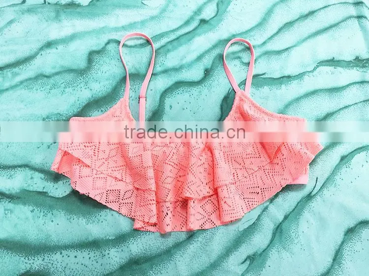 Hot sale swimsuit high quality crochet fabric girls glamour sexy bikini