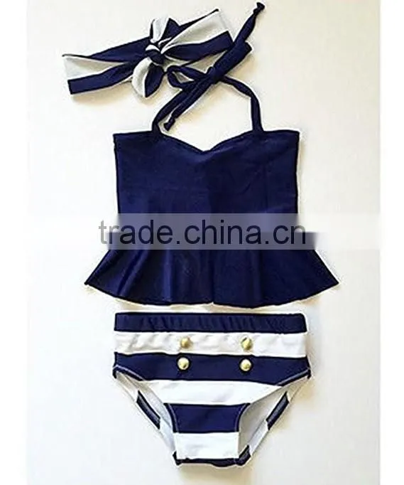 Wholesale alibaba baby girl swimsuit navy design innovative products ideas from China