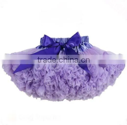 Children's Boutique Super Fluffy Drop Ballet Ruffled Satin Belt Bow Tutu Chiffon Party Clothing Girls' Fluffy Pettiskirts