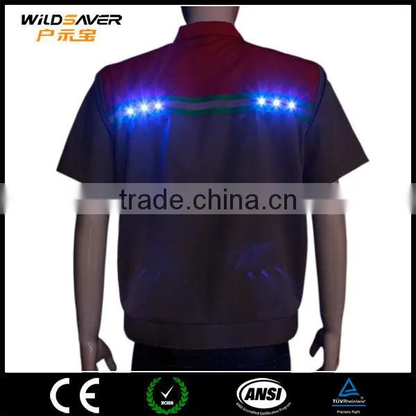 uniform construction workwear reflective flashing dark night