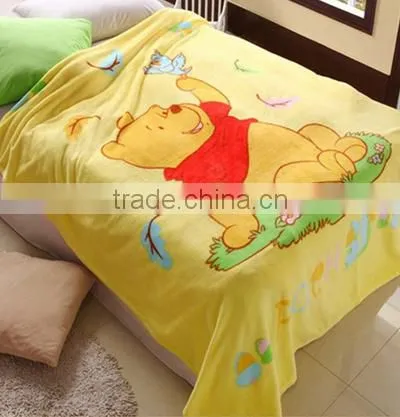 Home bed Fleece blanket throws designed for children