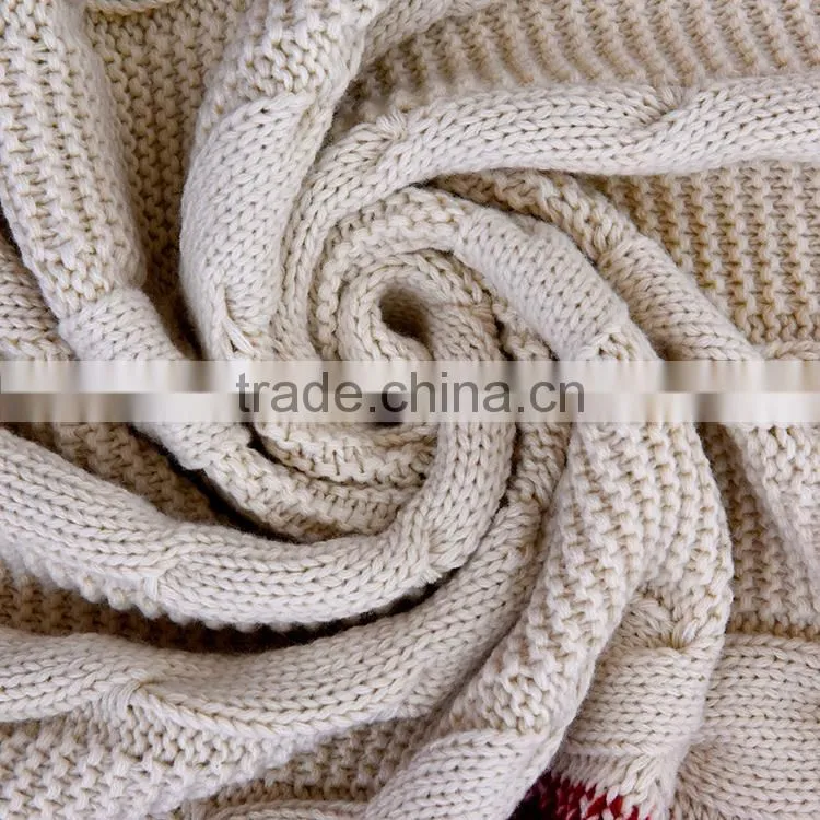 Luxury promotion bedding 100% acrylic knitted mohair throw blanket