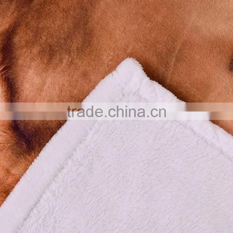 comfortable digital printing throw flannel fleece blanket
