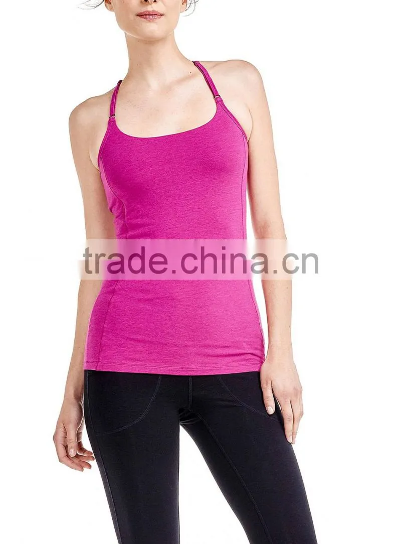 Nylon spandex custom dri fit running brazilian sports Tank top Women's Singlets