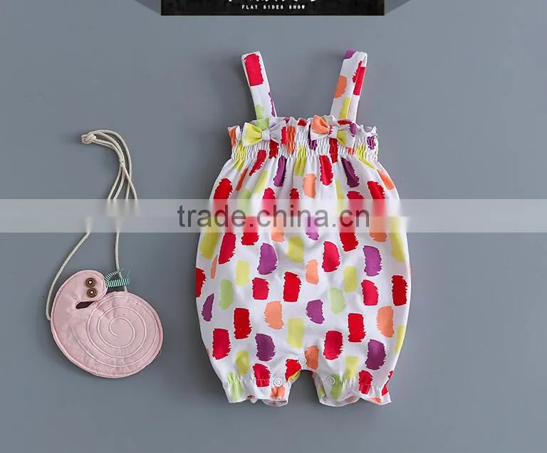 Summer Girls Baby Floral Romper Clothes Newborn Baby Printed Jumpsuit