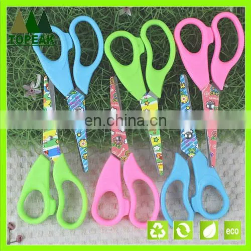 5'' lovely colorful handle student scissors /office scissors