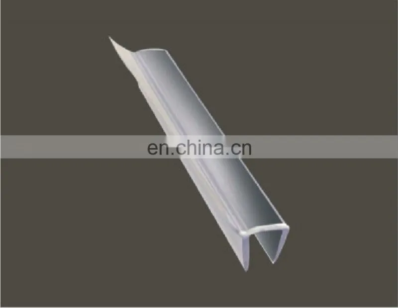 135 degree PVC shower door water proof strip and seal for 8mm and 10mm glass