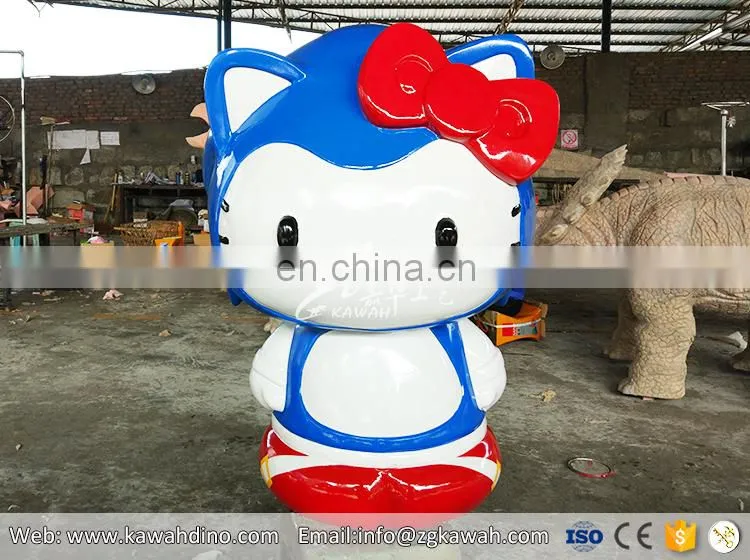 KAWAH Fiberglass Garden Decoration Cartoon Characters Sonic