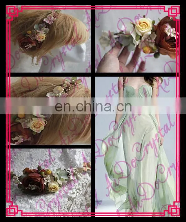 Aidocrystal hair accessories craft flower,fashion hair clip accessories,floral tiaras