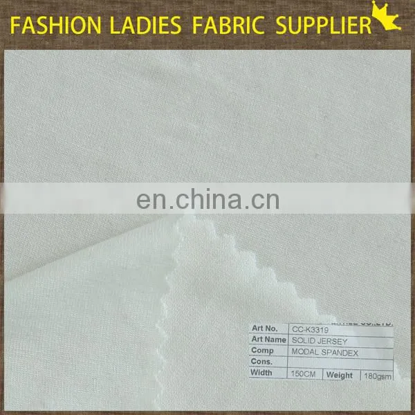 Garment use jersey knit fabric solid jersey single jersey fabric