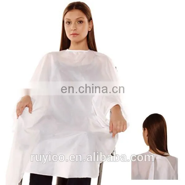 Disposable Plastic Hair Coloring Cape for Salon Using