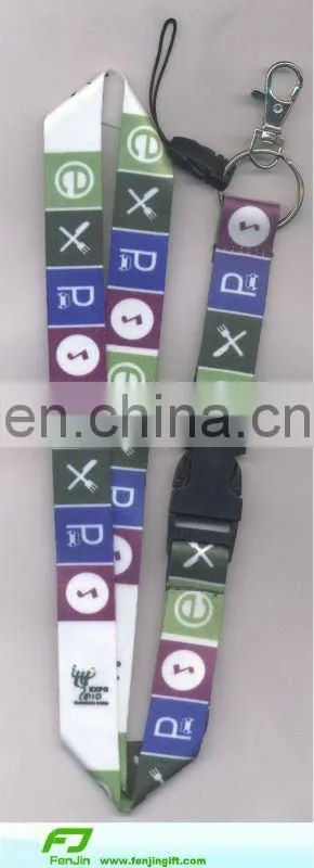 Full printed custom polyester neck lanyard
