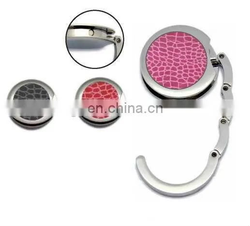 Unfold metal bag hanger hook/OEM metal Purse Hanger for Table
