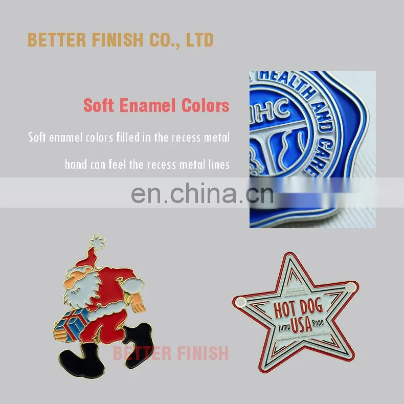 custom gold hard enamel folk art lapel pins metal pin badge
