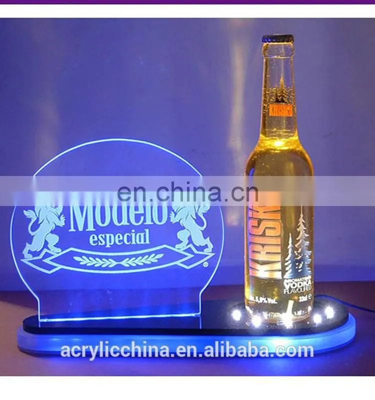Acrylic beer wine bottle display case/wine bottle holder /rack
