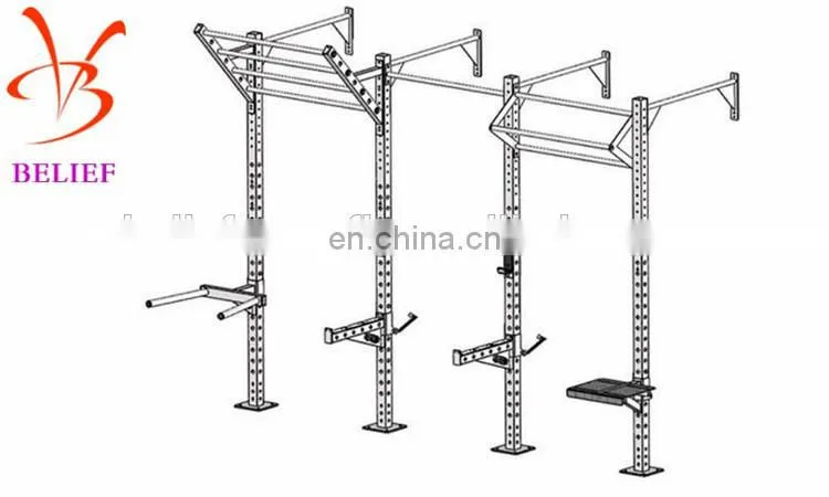 Gym multi-function free combination high-end fitness Rig/wall cross fit rack
