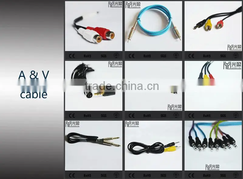 High quality RJ45 DC jack plug POE splitter adapter cable