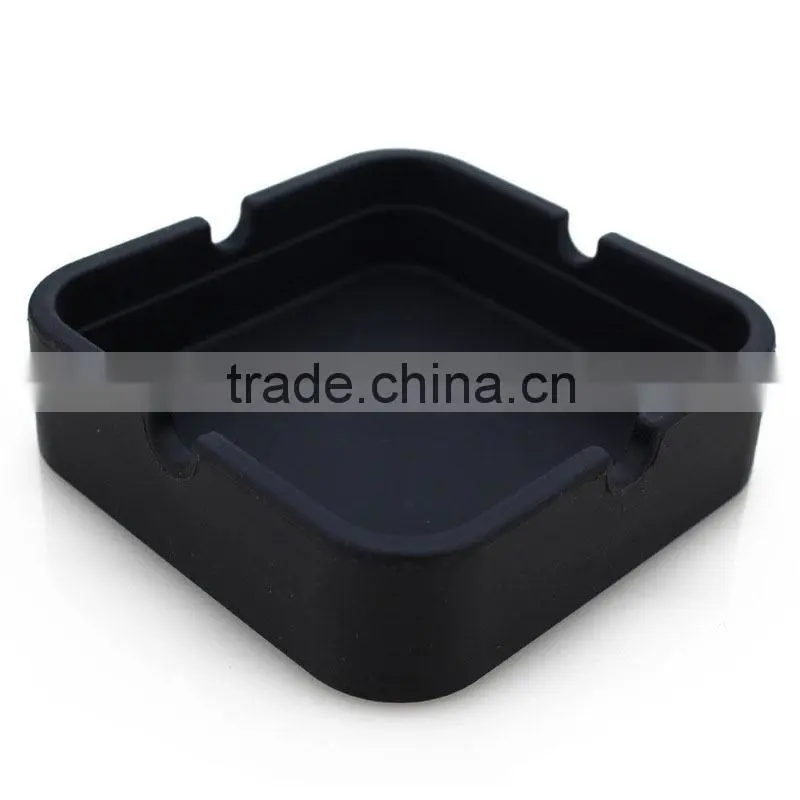 Cheapest Silicone Ashtray Eco Friendly Black Shatterproof Cigar Funny Ashtray Rubber Silicone Ashtray