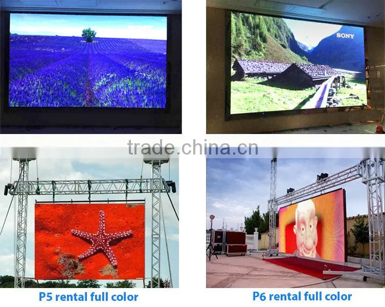 large view angle P4 indoor rental display cabinet/led video display