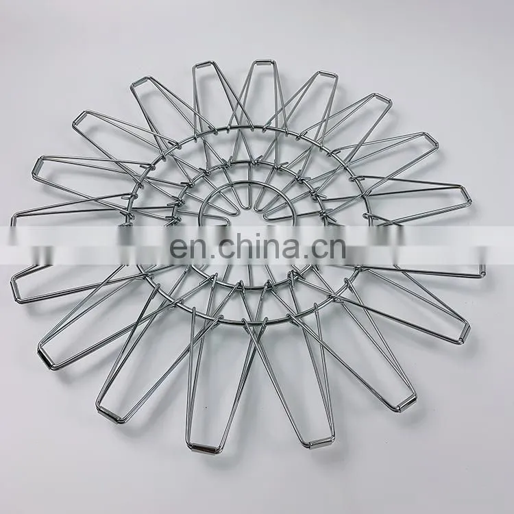 wholesale metal wire basket home decoration kitchen chicken egg snack storage basket bathroom