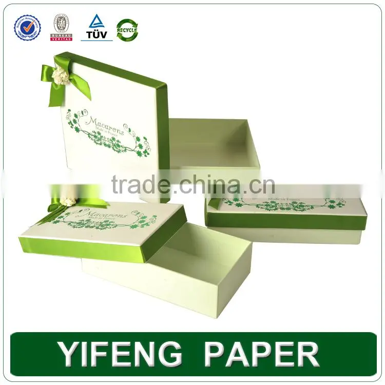 Macaron Packaging, Custom Logo Print Paper Macaron Box