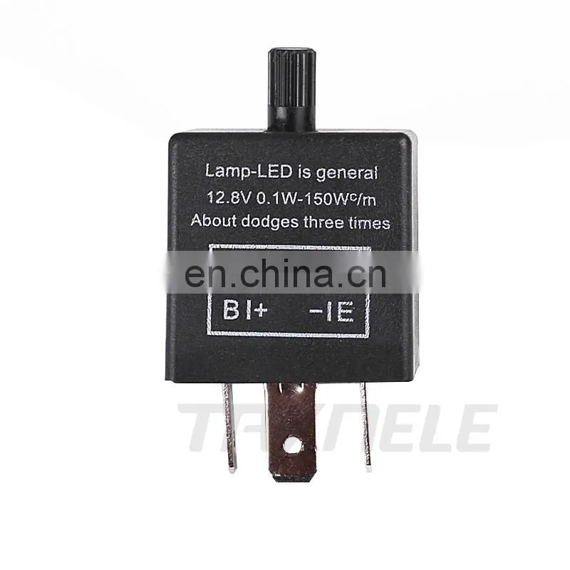 DC 12V Moto LED Turn Signal Flasher Relay Three Gear Frequency Motorcycle Adjustable Speed Flash Relay Accessaries CF13