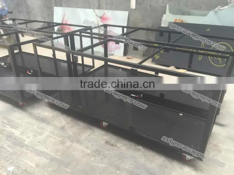 New Design Popular Double Plat pans Commercial Fried Ice Cream Machine Price