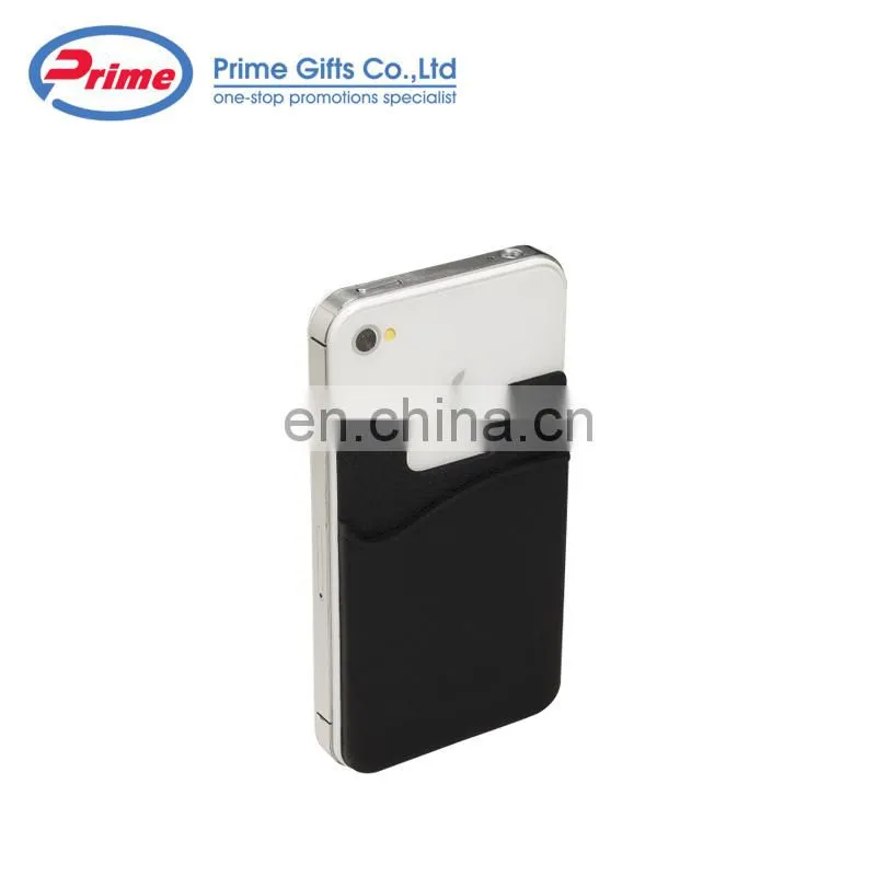 Custom Logo Printed Adhesive Silicone Cell Phone Wallet for Promotions