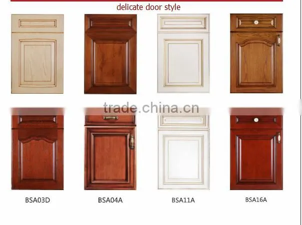 Neoclassic Solid Wood Kitchen Cabinet (SA-44)
