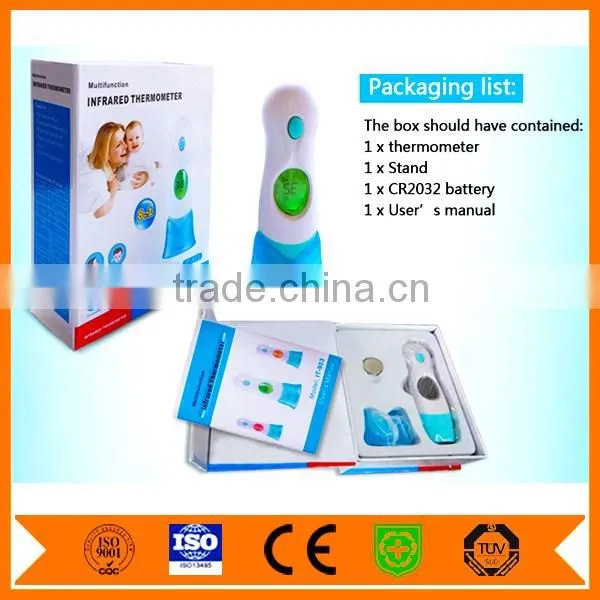 Bluetooth Infrared Ear Thermometer With Digital Lcd Display Readout - Celsius, Fahrenheit Reading