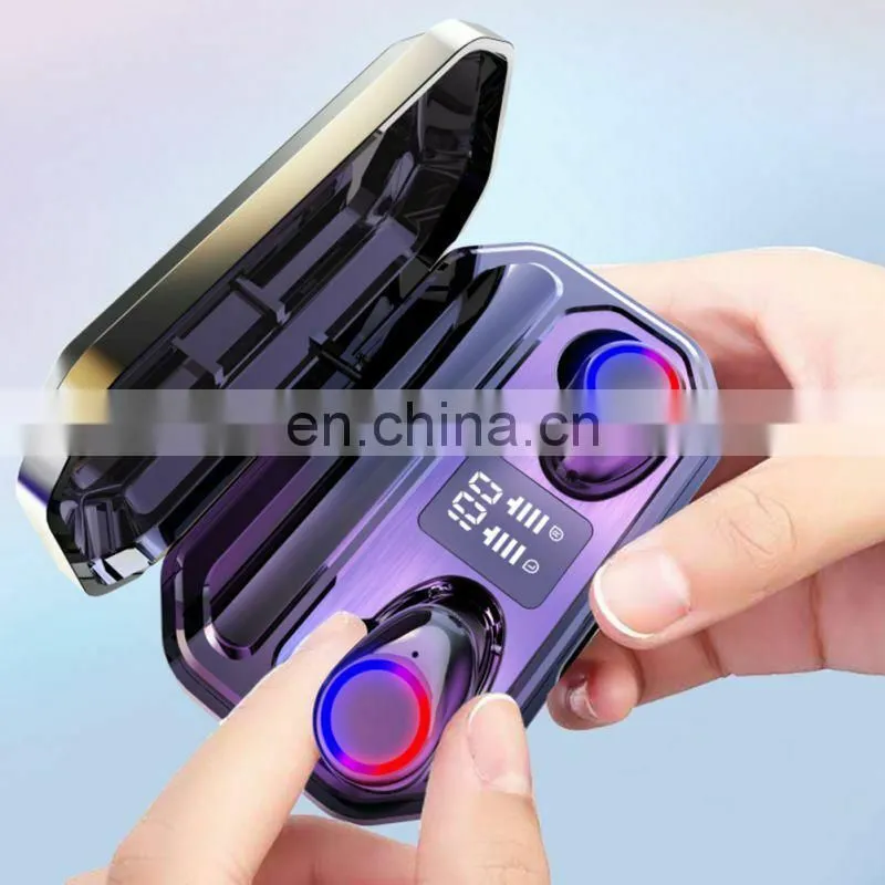 New Trend TWS M12 BT Earphone 5.0 Touch Music Earphones Stereo Bass True Wireless Earbuds With Flashlight Mic
