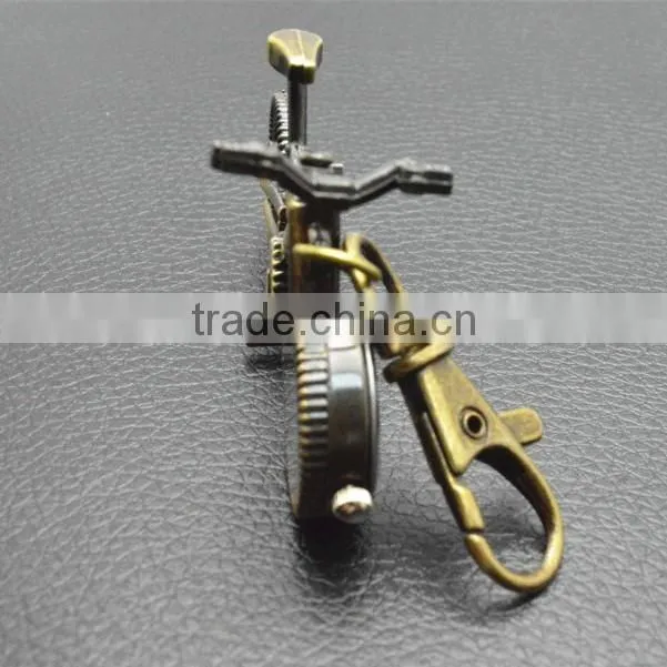 Mini Pocket Watch Bike Style Acrylic Glass Watch