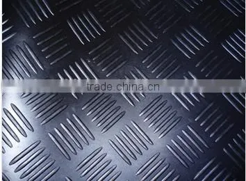 High quality anti-slip mat,corrugated rubber mat in qingdao