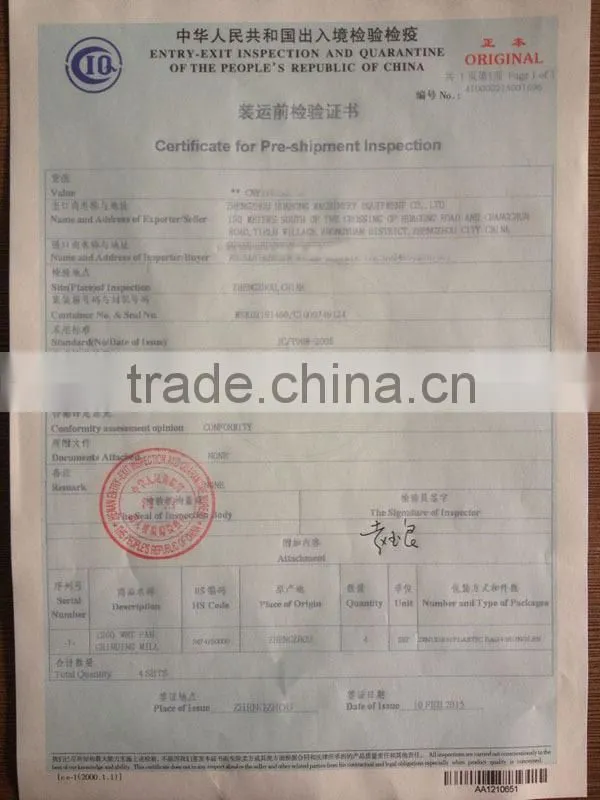 Calcium Carbonate Powder Raymond Mill