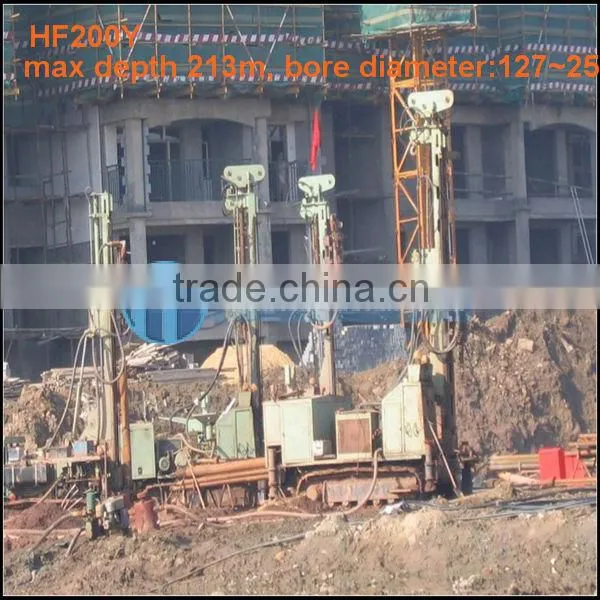 for water well and core drilling,crawler type HF180Y water boring machine,can drill depth up to 320m,easy operate