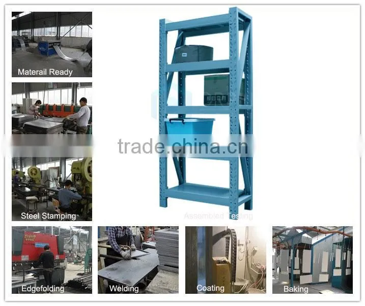 KD structure stainless steel storage 5 tier shelf large stand capacity heavy duty storage racks