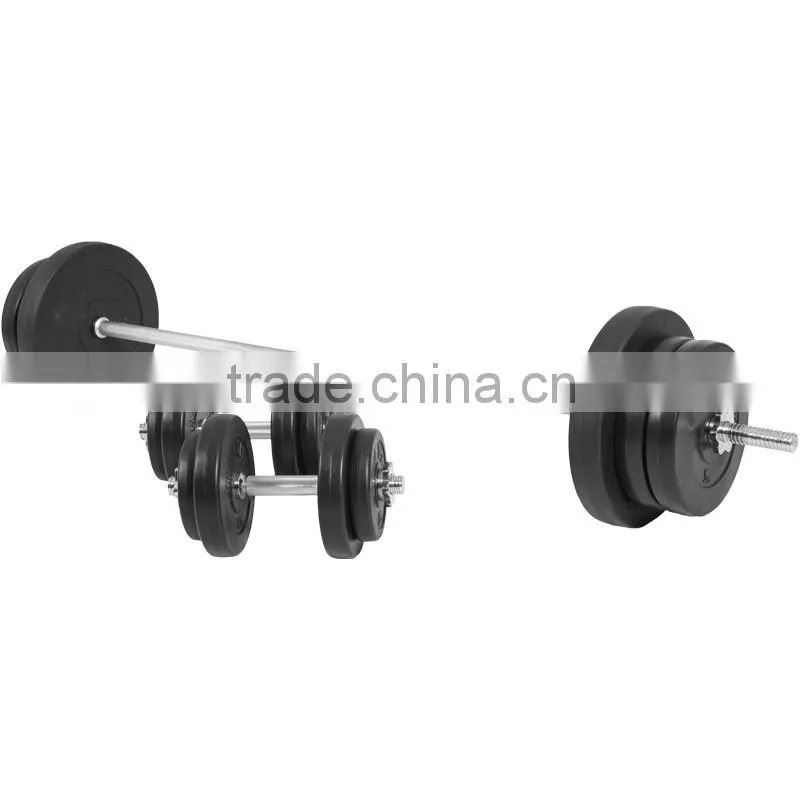 Vinyl Barbell and Dumbbell Set 70kg Plastic-Coated