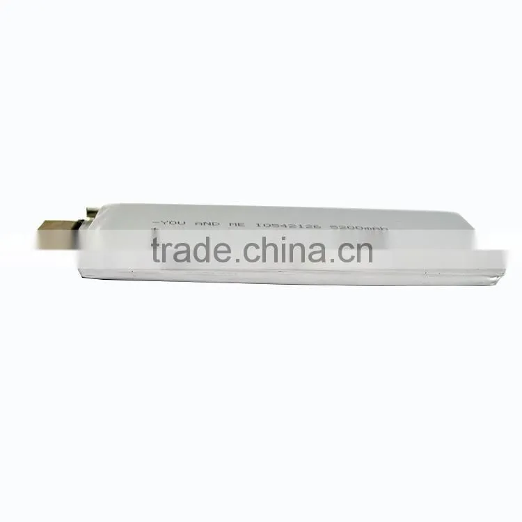 Rechargeable Lithium polymer lipo Battery 5200mAh 3.7V