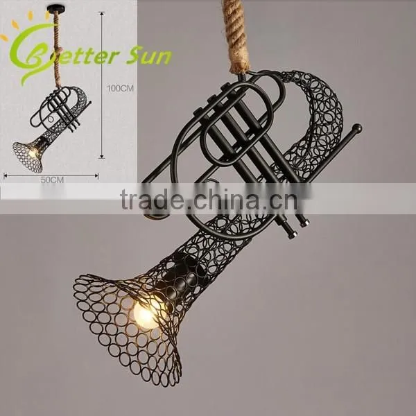 New Design Saxophone Shade Iron Fancy Wall Light for Bar/Cafe Shop
