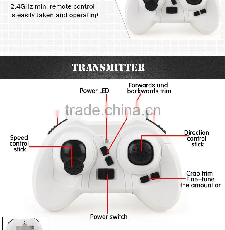 2015 hot sale 2.4G mini RC quadcopter drone with led light