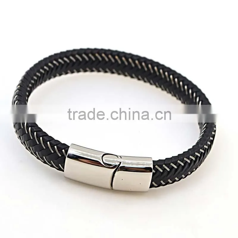 fashion western men metal bracelet bio magnetic bracelet