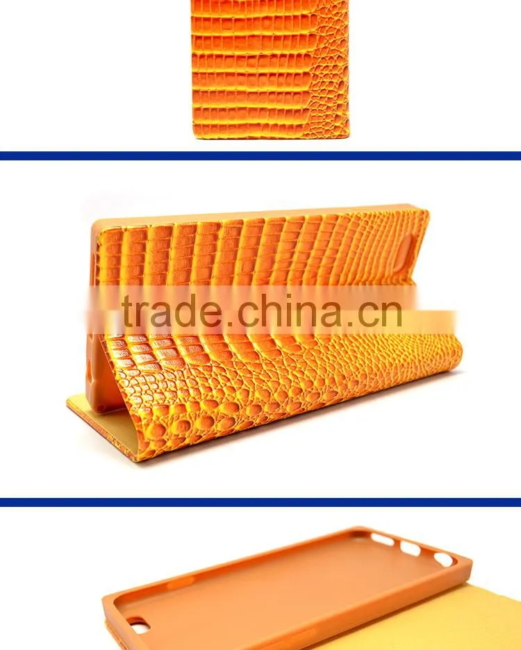 CROCO PU Leather Book Case For iPhone6S