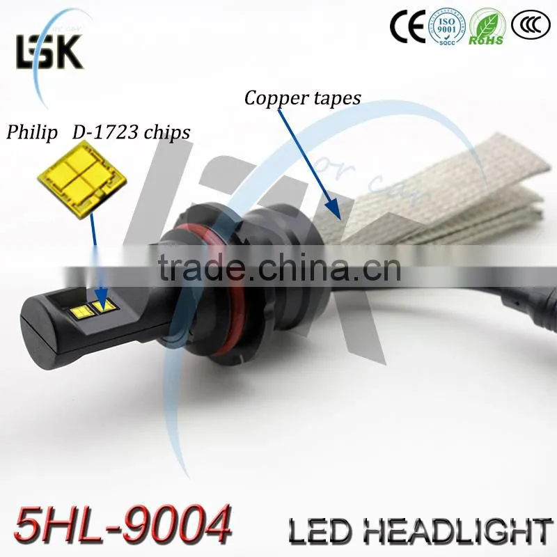 long warranty motorcycle headlight led 9004 high lumen 6000LM hi low beam led headlight