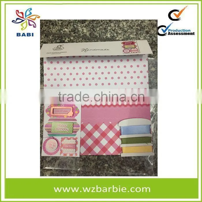 Handmade DIY Birthday Card ACCESSORY Craft Set For Kids