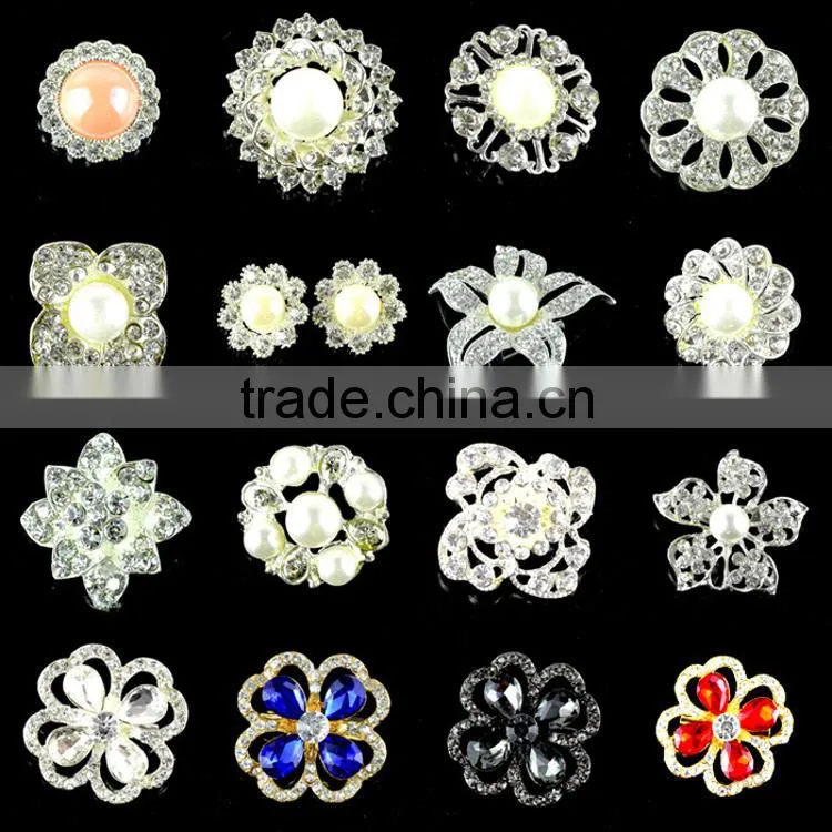Best Price Zinc Alloy vintage flower rhinestone crystal strass brooch pins , Crystal rhinestone strass brooch in colors