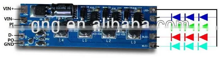 PWM*4Channels led rgb dmx decoder